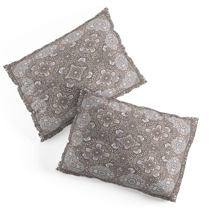 FARAH BORDER NEUTRAL PILLOW SHAMS