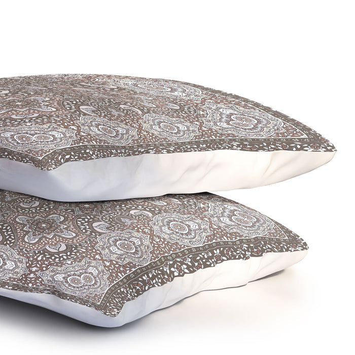 FARAH BORDER NEUTRAL PILLOW SHAMS