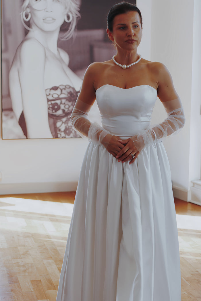 Fingerless Crystal Wedding Sleeves
