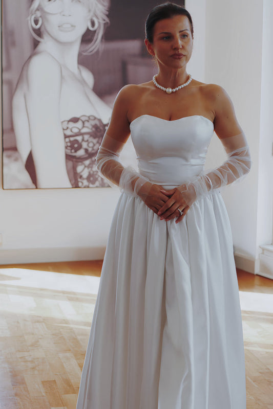 Fingerless Crystal Wedding Sleeves