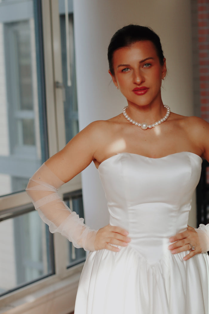 Fingerless Crystal Wedding Sleeves