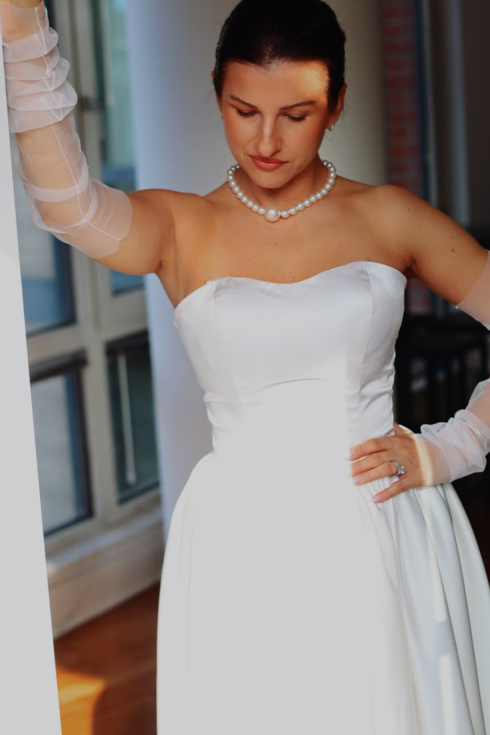 Fingerless Crystal Wedding Sleeves