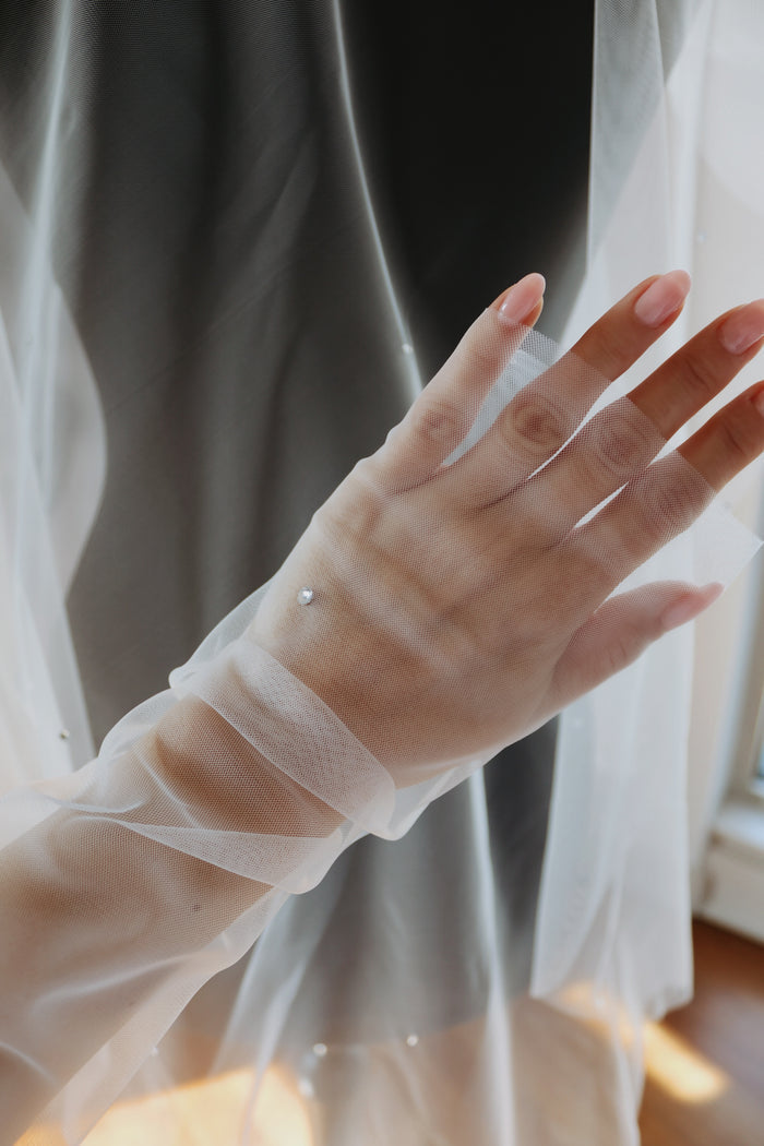 Fingerless Crystal Wedding Sleeves