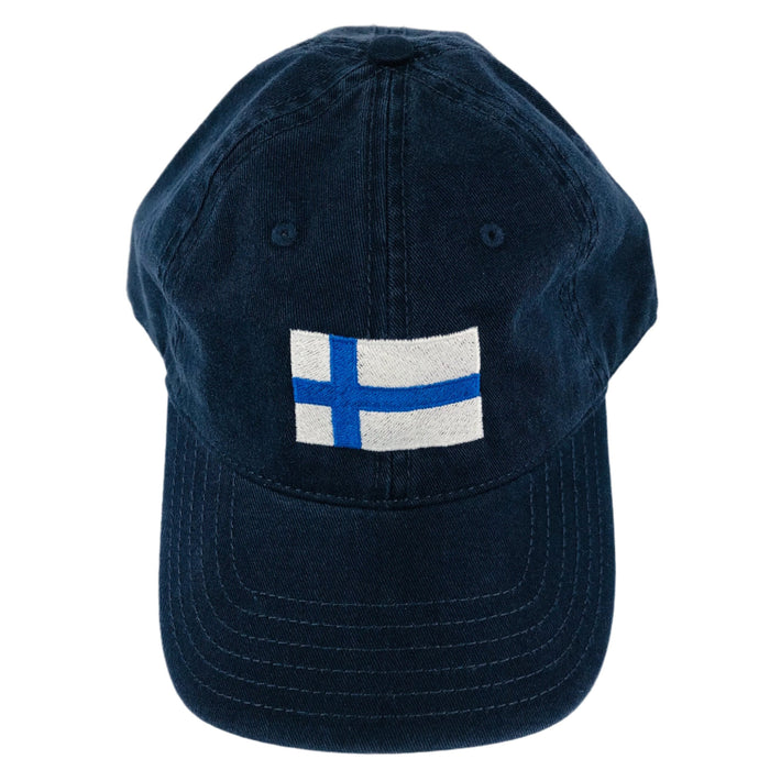 Finland flag navy baseball cap