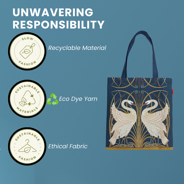 FLAT-SWAN |  WALTER CRANE THE SWAN - FLAT BAG