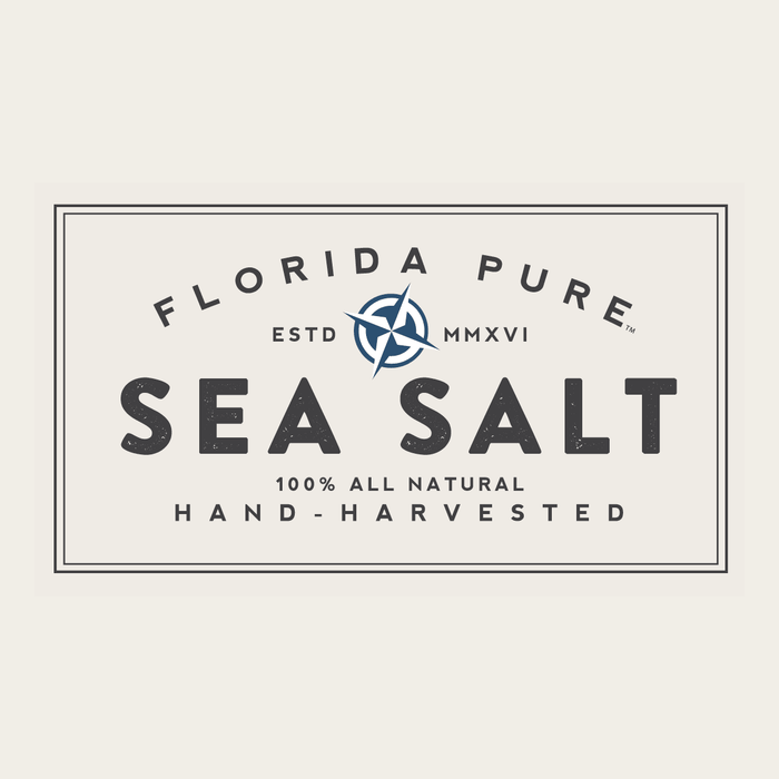 Florida Pure 100% All Natural Hand - Harvested Sea Salt 4 oz - BBQ Rub