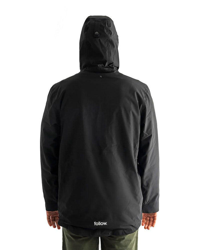 Follow Layer 3.11 Outer Spray Anorak-Black-S-Skiforce Australia