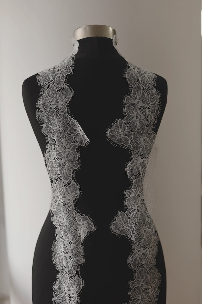 French Lace Bridal Scarf