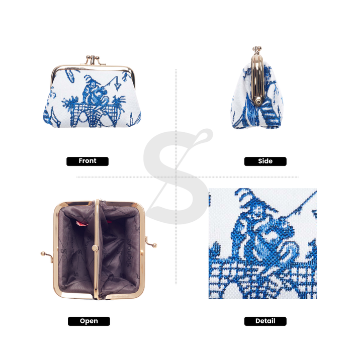 FRMP-BM-CHINO | British Museum Chinoiserie Coin Clasp Frame Purse