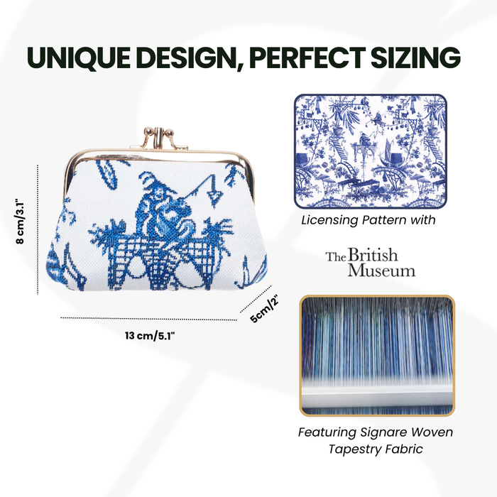 FRMP-BM-CHINO | British Museum Chinoiserie Coin Clasp Frame Purse