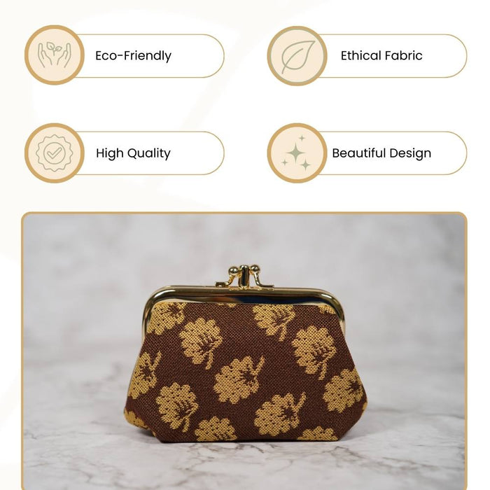 FRMP-JANE | JANE AUSTEN'S OAK COIN CLASP FRAME PURSE WALLET