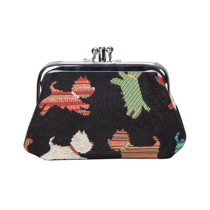 FRMP-PUPPY | PLAYFUL PUPPY COIN CLASP FRAME PURSE WALLET
