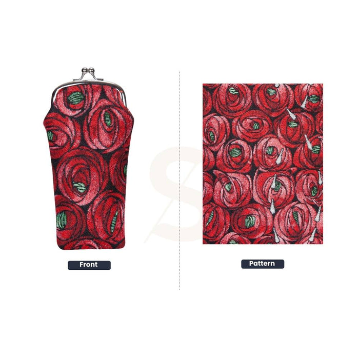 FRMP-RMTD | RENNIE MACKINTOSH ROSE AND TEARDROP COIN CLASP FRAME PURSE WALLET
