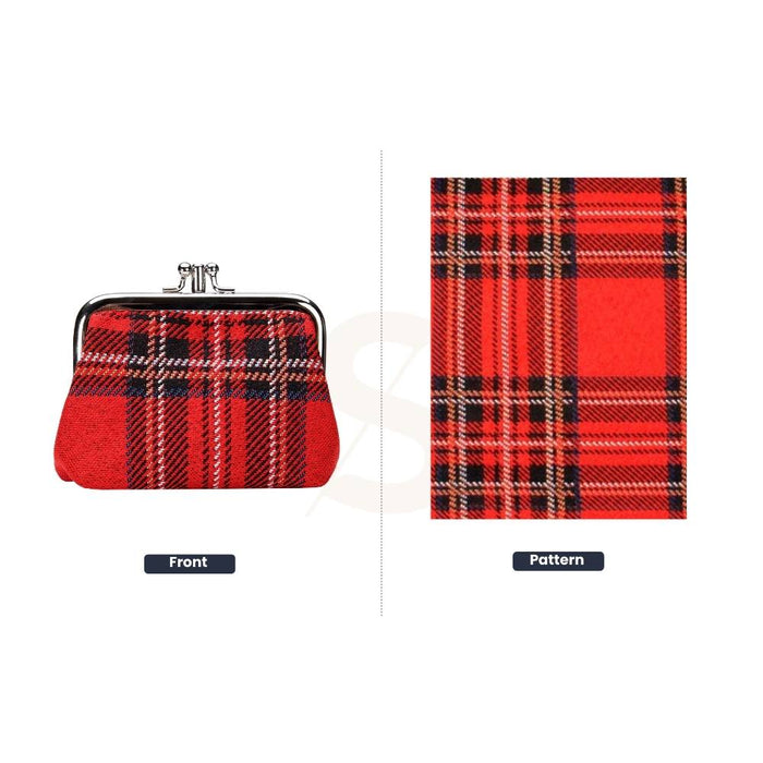 FRMP-RSTT | ROYAL STEWART TARTAN COIN CLASP FRAME PURSE WALLET