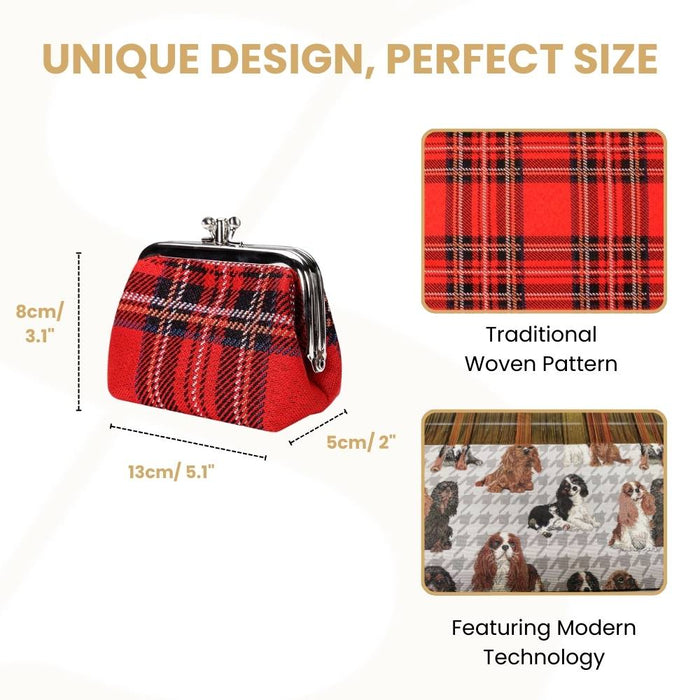 FRMP-RSTT | ROYAL STEWART TARTAN COIN CLASP FRAME PURSE WALLET