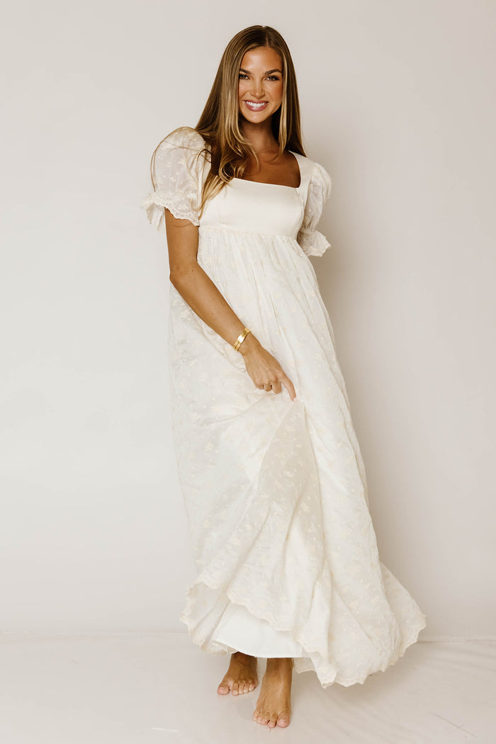 Georgia Maxi Dress in Ivory *9/30 PRE-ORDER*
