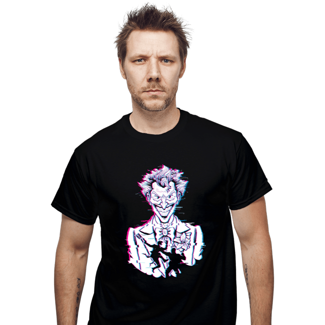 Secret_Shirts T-Shirts, Unisex / Small / Black Glitched Joker