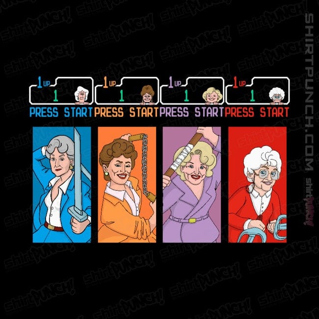 Daily_Deal_Shirts Magnets / 3"x3" / Black Golden Ninjas