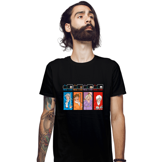 Daily_Deal_Shirts Fitted Shirts, Mens / Small / Black Golden Ninjas