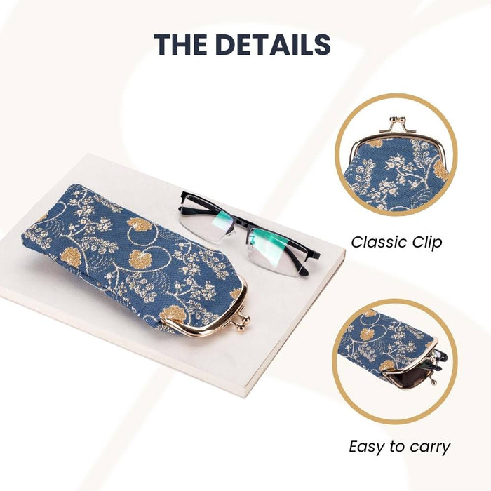 GPCH-AUST | JANE AUSTEN BLUE GLASSES SUNGLASSES POUCH CASE