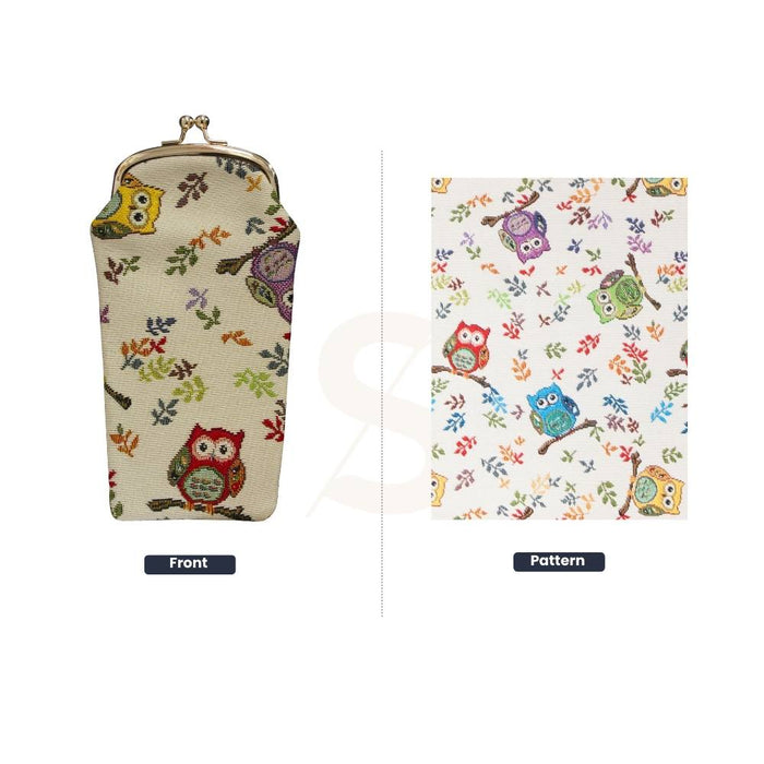 GPCH-OWL | OWL GLASSES SUNGLASSES POUCH CASE