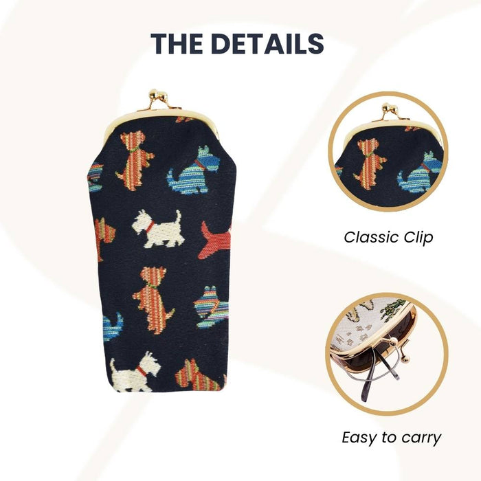 GPCH-PUPPY | PLAYFUL PUPPY GLASSES SUNGLASSES POUCH CASE