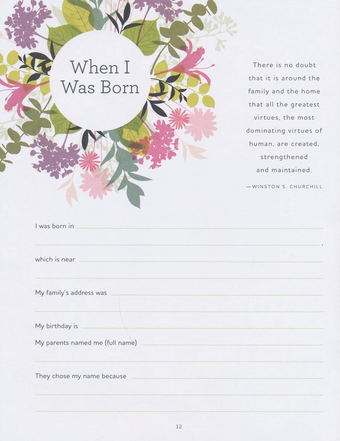 Grandmother's Keepsake Memory Book