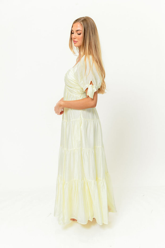 Grayson Maxi Dress in Lemon - Bump Friendly & Inclusive Sizing *Final Sale*