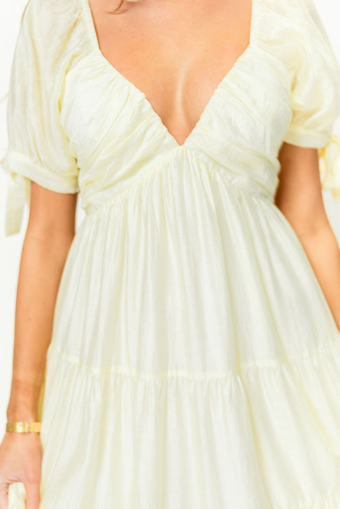 Grayson Maxi Dress in Lemon - Bump Friendly & Inclusive Sizing *Final Sale*
