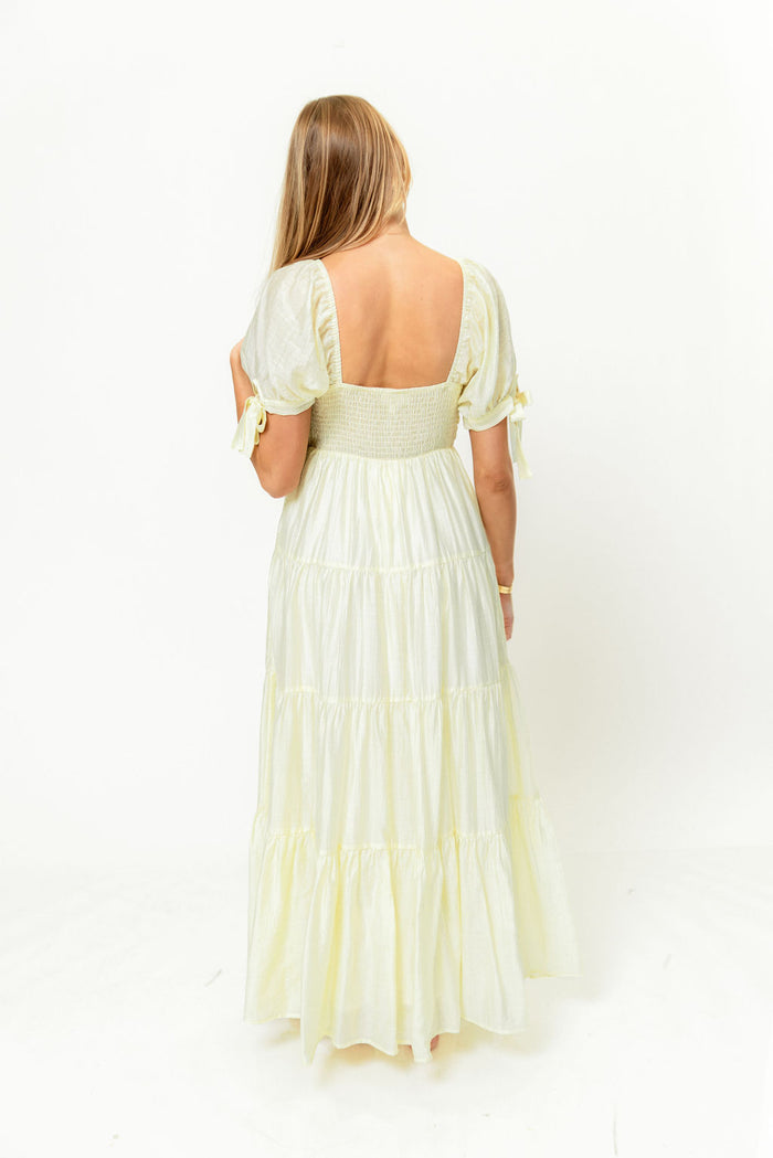 Grayson Maxi Dress in Lemon - Bump Friendly & Inclusive Sizing *Final Sale*