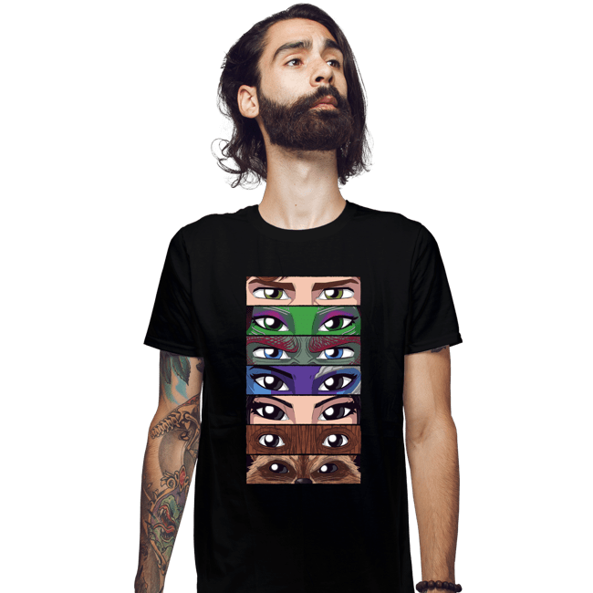 Daily_Deal_Shirts Fitted Shirts, Mens / Small / Black Guardian Eyes