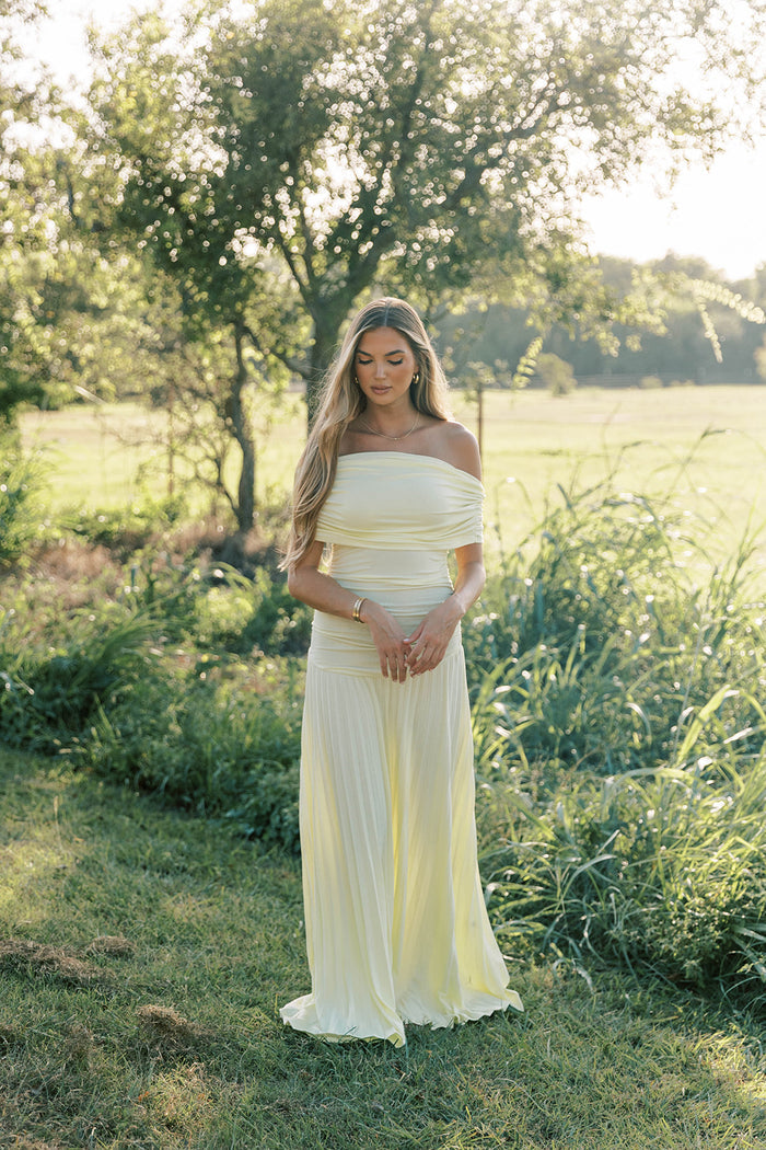 Halo Maxi Dress in Buttercream *Final Sale*