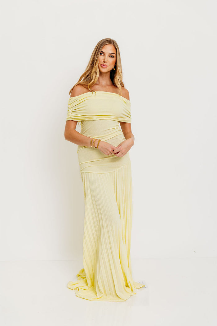 Halo Maxi Dress in Buttercream *Final Sale*