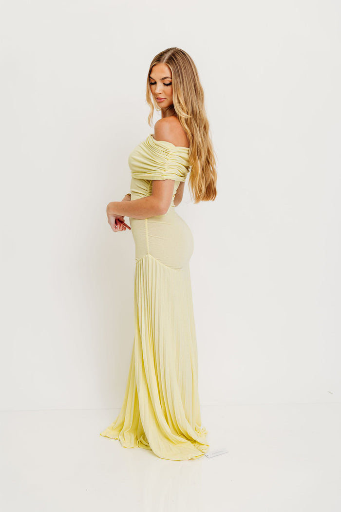 Halo Maxi Dress in Buttercream *Final Sale*