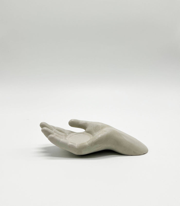 Hand Concrete Tea Light Candle Holder