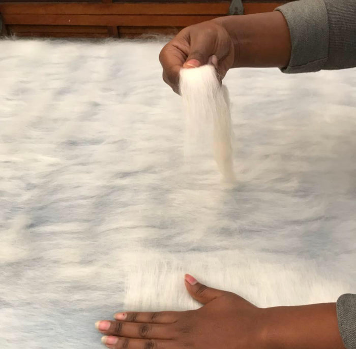 Hand Felted Zebra Pillow Cover