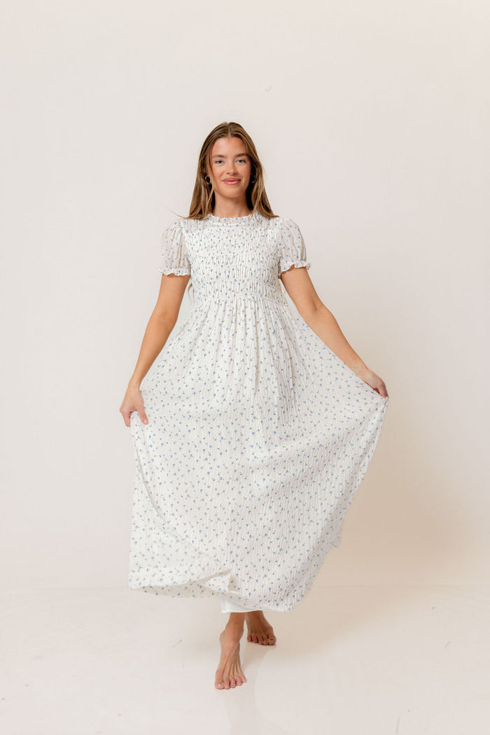 Hearthstone Maxi Dress in Off-White - Bump Friendly *Final Sale*