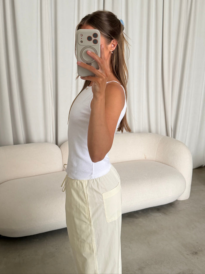 Heidi Drawstring Pants in Sugar