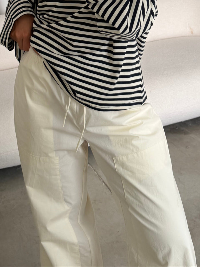 Heidi Drawstring Pants in Sugar