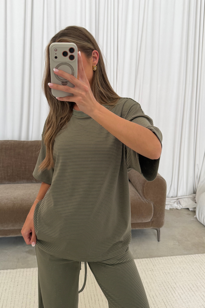 Heritage Striped Set in Olive Stripe *10/9 PRE-ORDER*