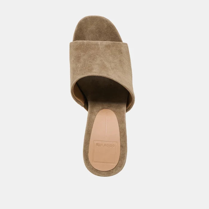 Holta Wedges in Olive Suede