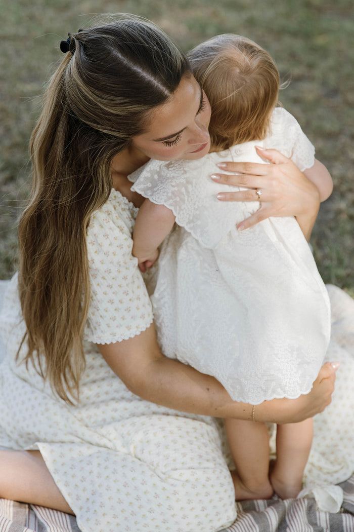 Honey Morning 100% Cotton Dress in Ivory Butter - Nursing & Bump Friendly *9/17 PRE-ORDER*  Fits Oversized Purposefully