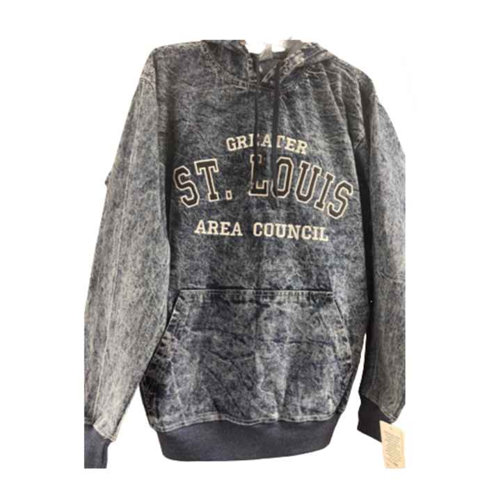 Hoodie Denim Embroidered GSLAC