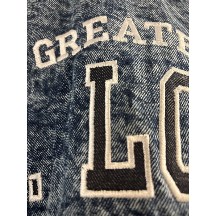Hoodie Denim Embroidered GSLAC