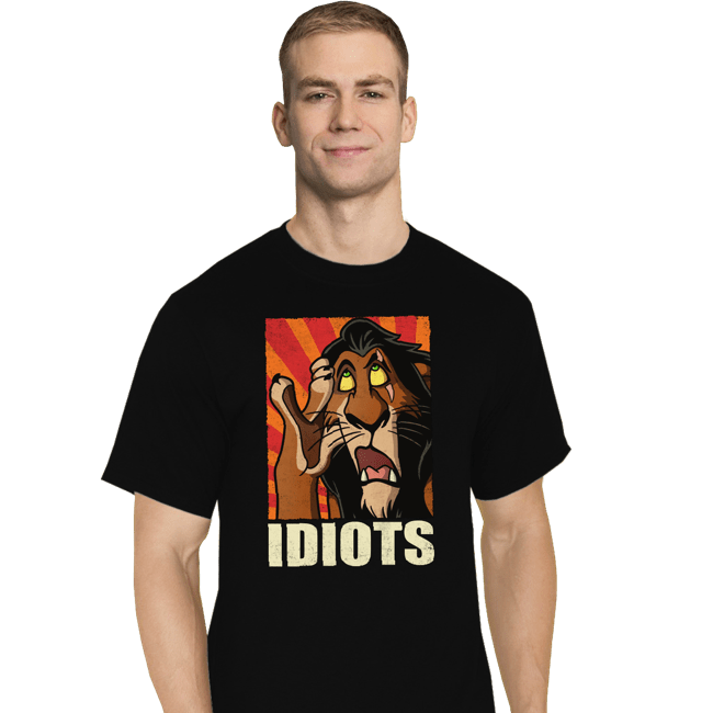 Daily_Deal_Shirts T-Shirts, Tall / Large / Black Idiots!