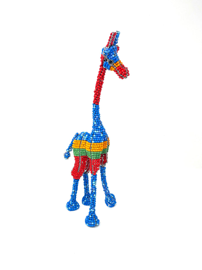 Multicolored Beaded Giraffe