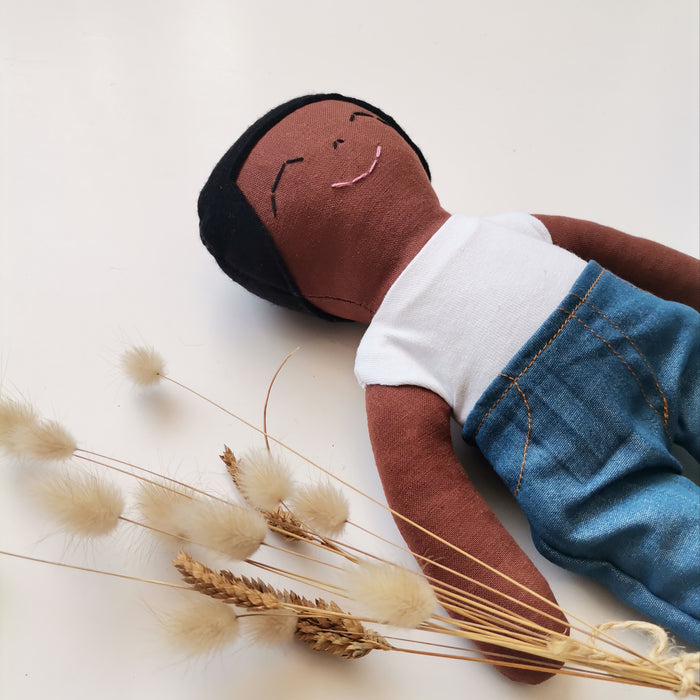 Imibongo kaMakhulu Handmade Fabric Sibu Boy Doll