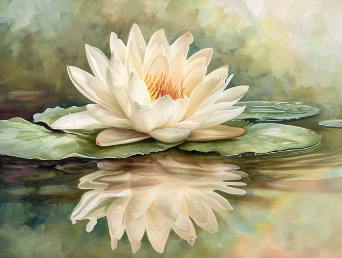 Intimate View Of A Lotus Flower