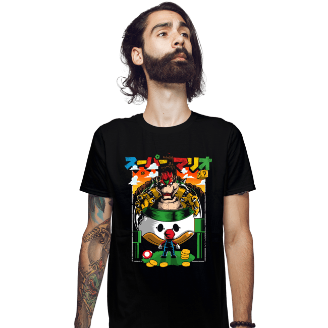 Secret_Shirts Fitted Shirts, Mens / Small / Black It's A Me, Bowser