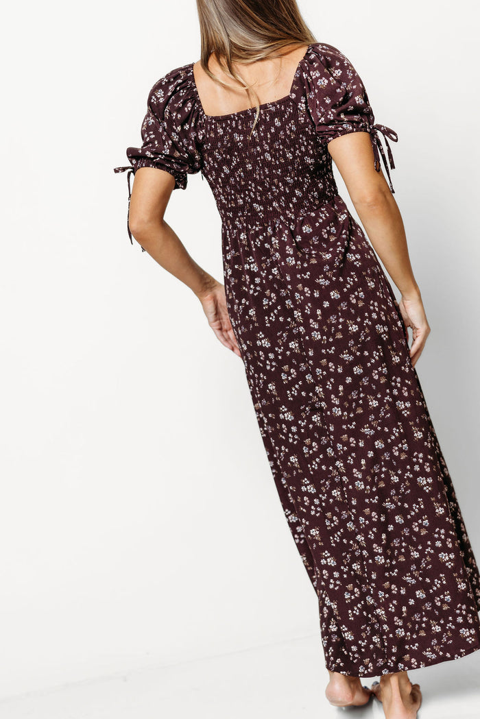 Jamie Maxi Dress in Mocha Wildflowers